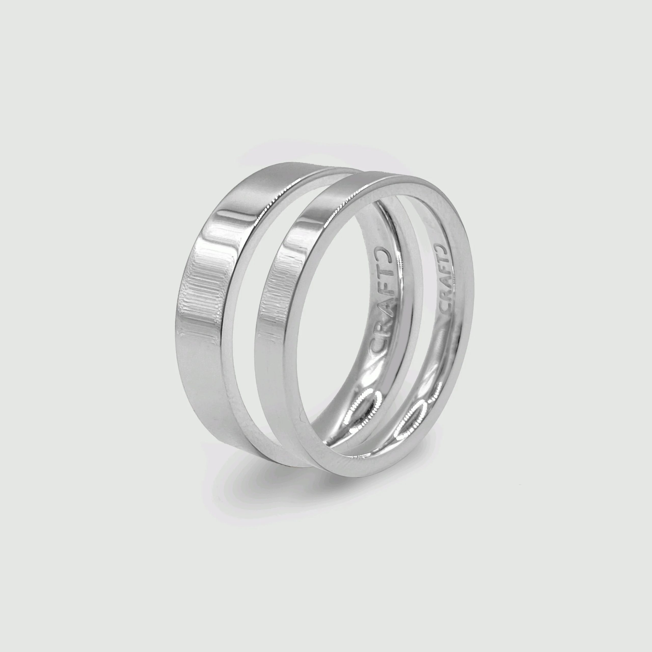 Flat Band Ring Set