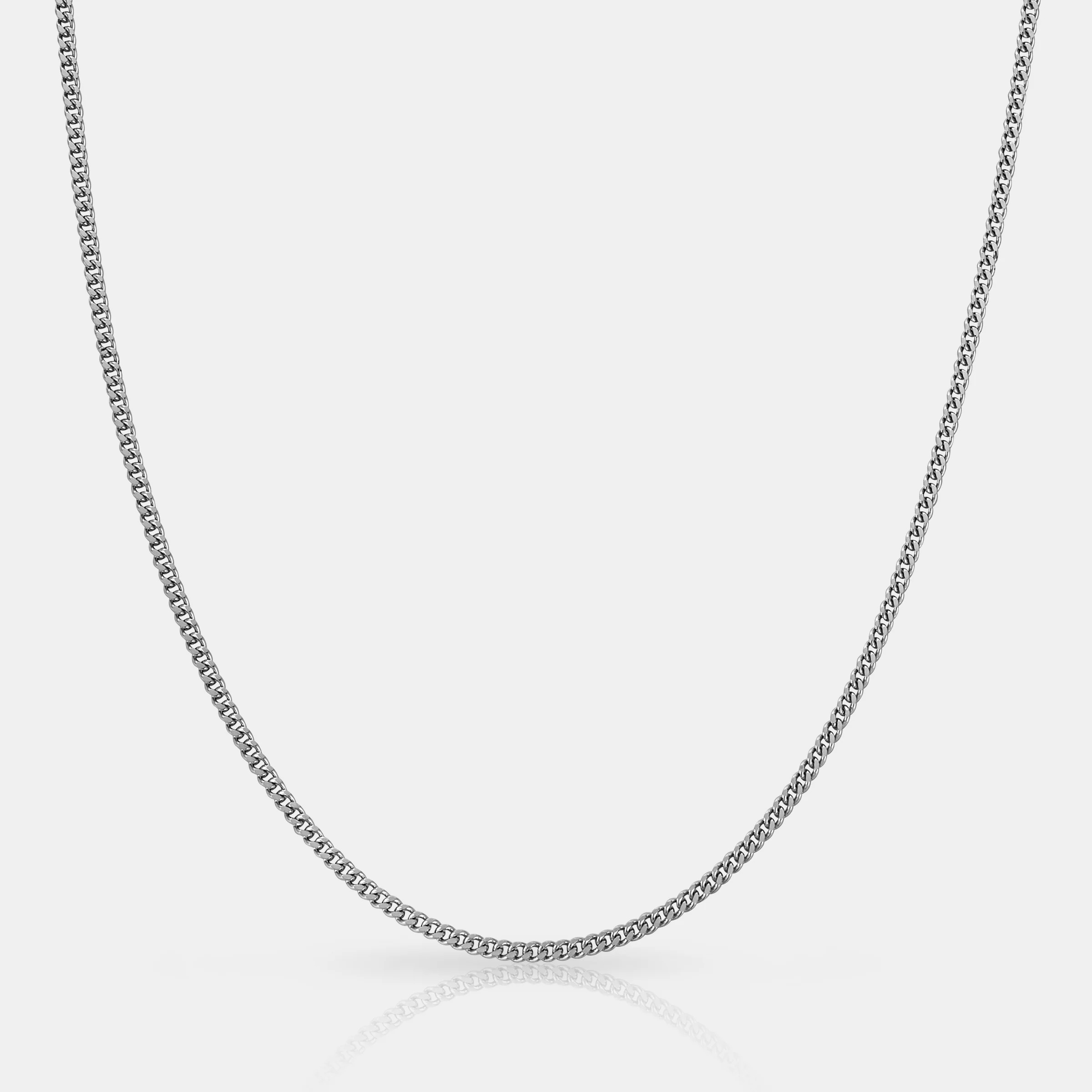 Connell Necklace (Silver) 2mm